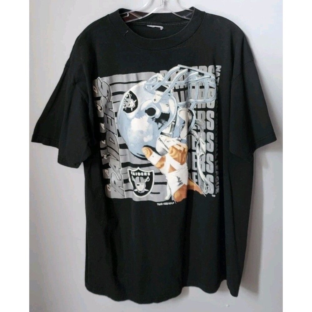 VTG 90s Los Angeles Raiders Big Print T-Shirt Adult Large Retro Oakland Football